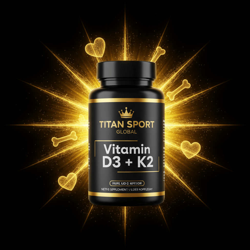 TITAN SPORT GLOBAL vitamin D3 K2 supplement bottle