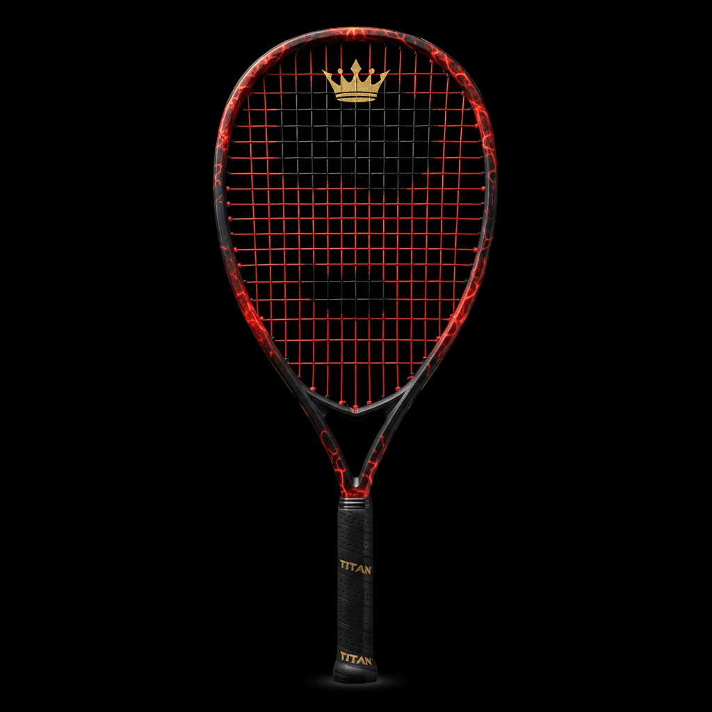 TITAN Off-Grid Racquetball Racket — Lava Crown SWAG