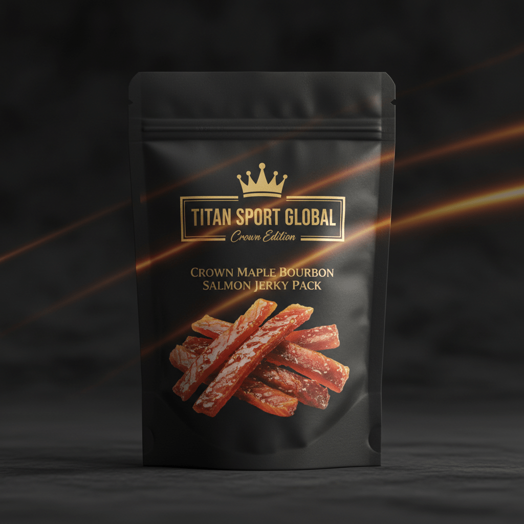 Crown Maple Bourbon Salmon Jerky Pack - TITAN SPORT GLOBAL