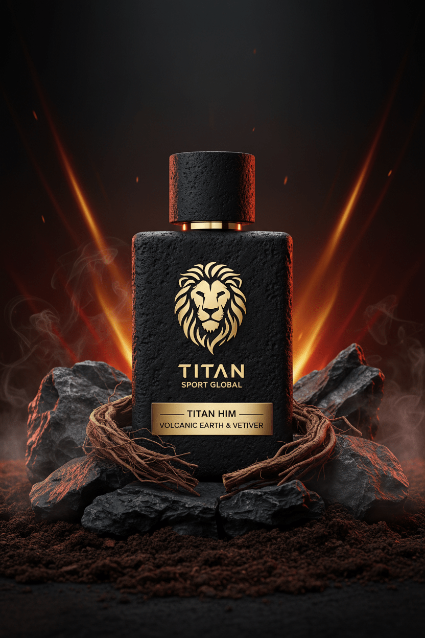 TITAN HIM Volcanic Earth & Vetiver Fragrance Bottle