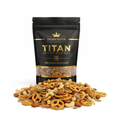 Crown Honey Mustard Pretzel Protein Trail Mix — Crown Edition matte black pouch