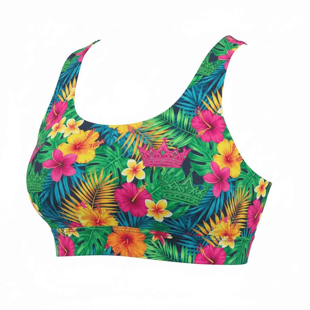 TITAN Tropical Crown Women’s Sports Bra — Crown SWAG Edition