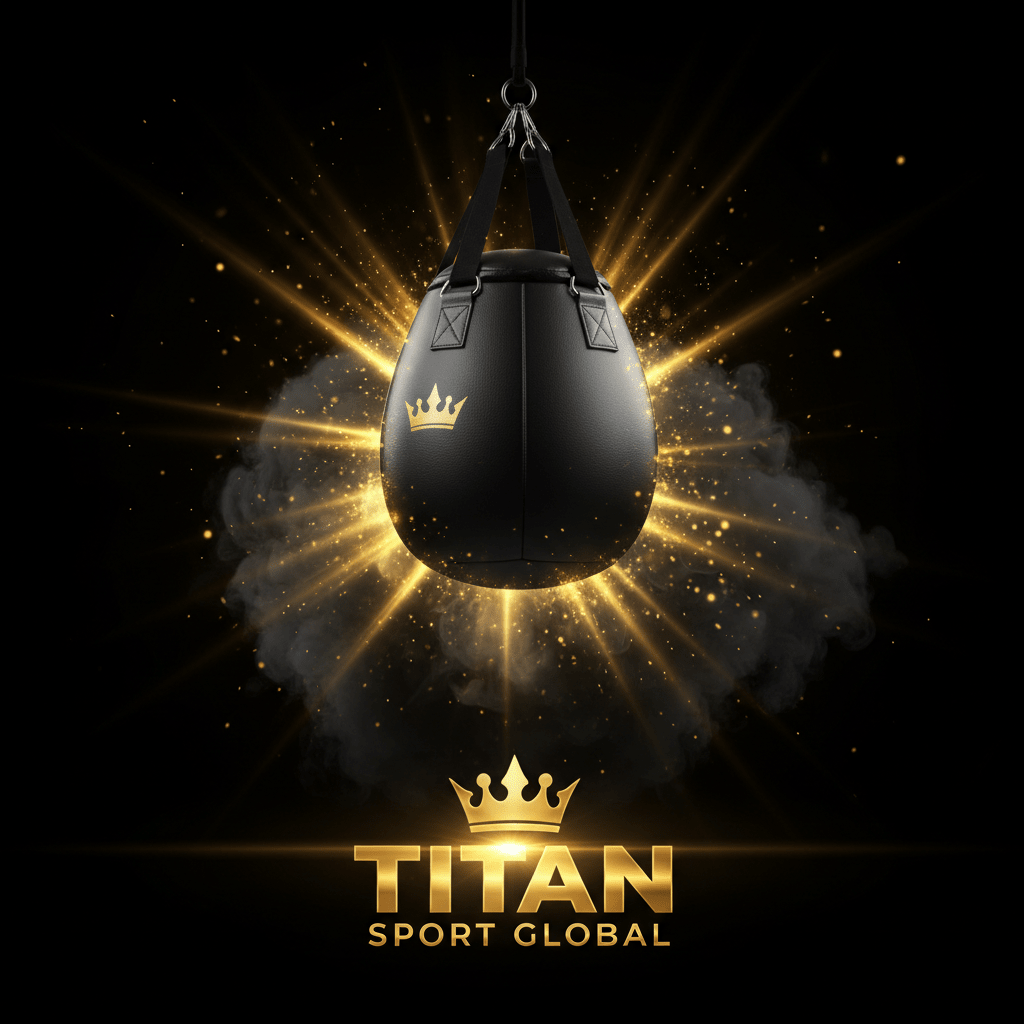 TITAN SPORT GLOBAL pro speed bag leather with swivel platform