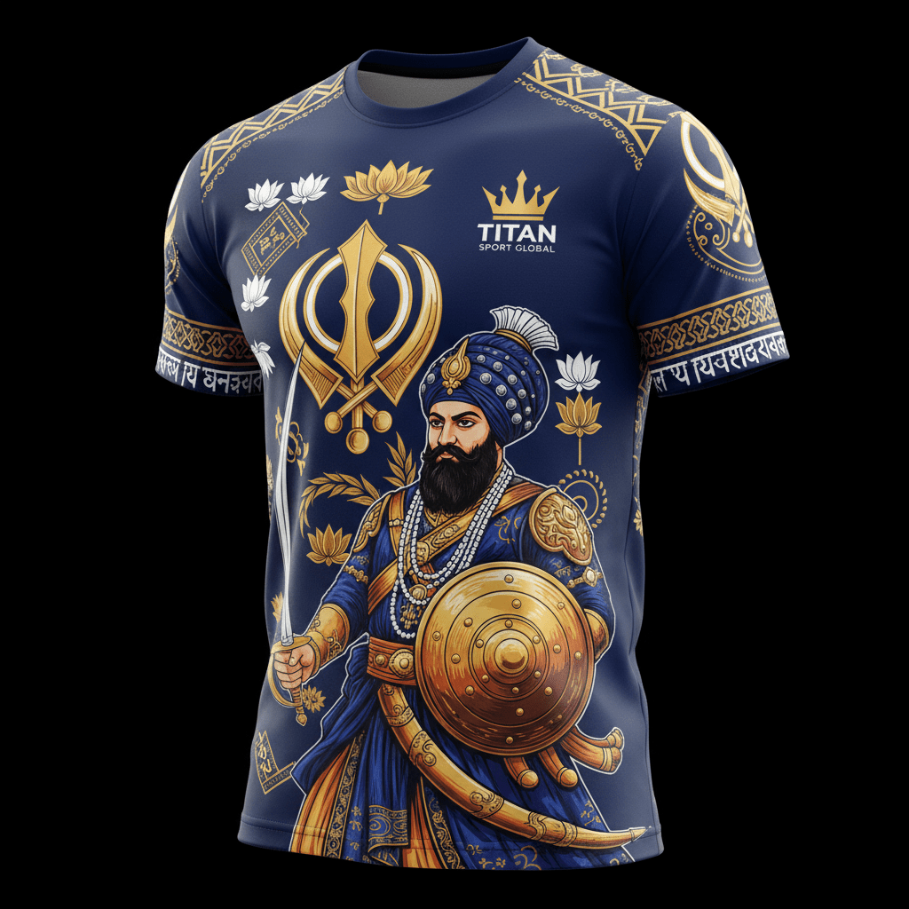 TITAN Sikh Khalsa Warrior Training Tee Crown Edition