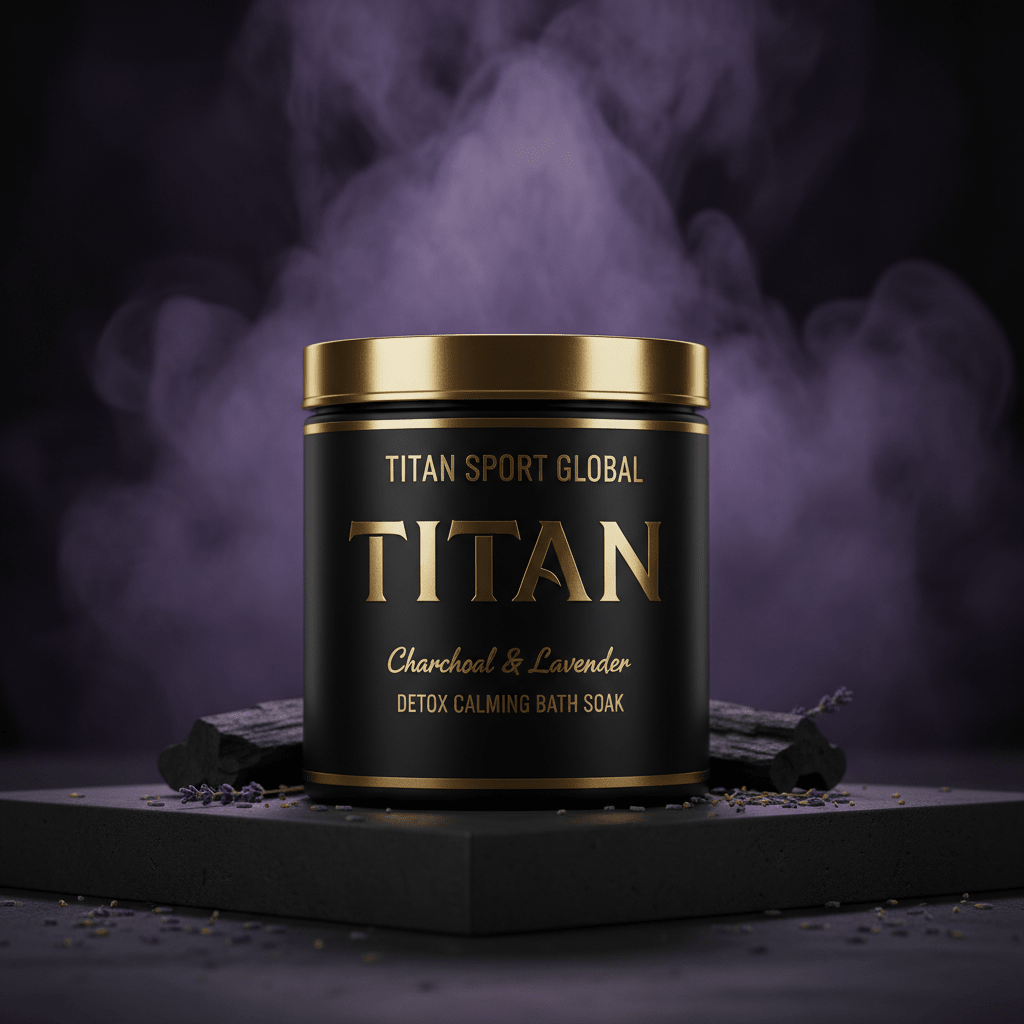 TITAN HIM Bath Soak Charcoal & Lavender