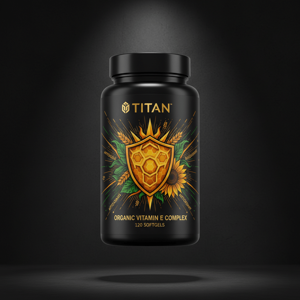 TITAN Organic Vitamin E Complex - Antioxidant & Recovery Support