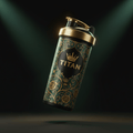 TITAN Shaker Bottle - Crown Edition floating product shot