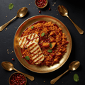TITAN Moroccan Spiced Lentil & Halloumi Muscle Dinner