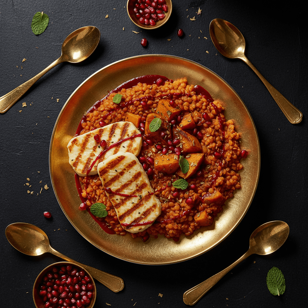 TITAN Moroccan Spiced Lentil & Halloumi Muscle Dinner
