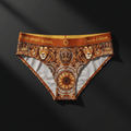 TITAN Crown Edition Women's Lioness Sport Bikini Briefs — Burnt Orange & Gold
