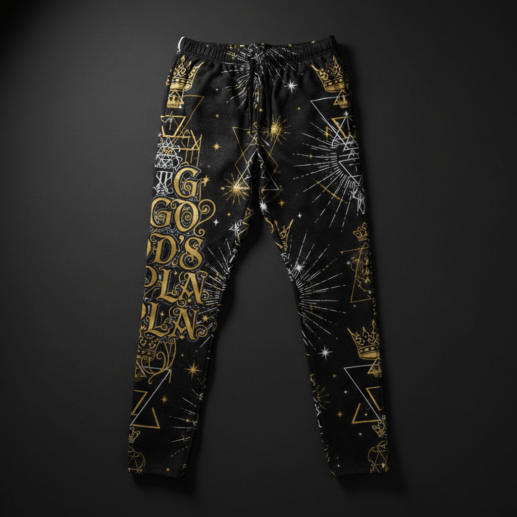 TITAN Men's Joggers God's Plan Crown Edition flat lay