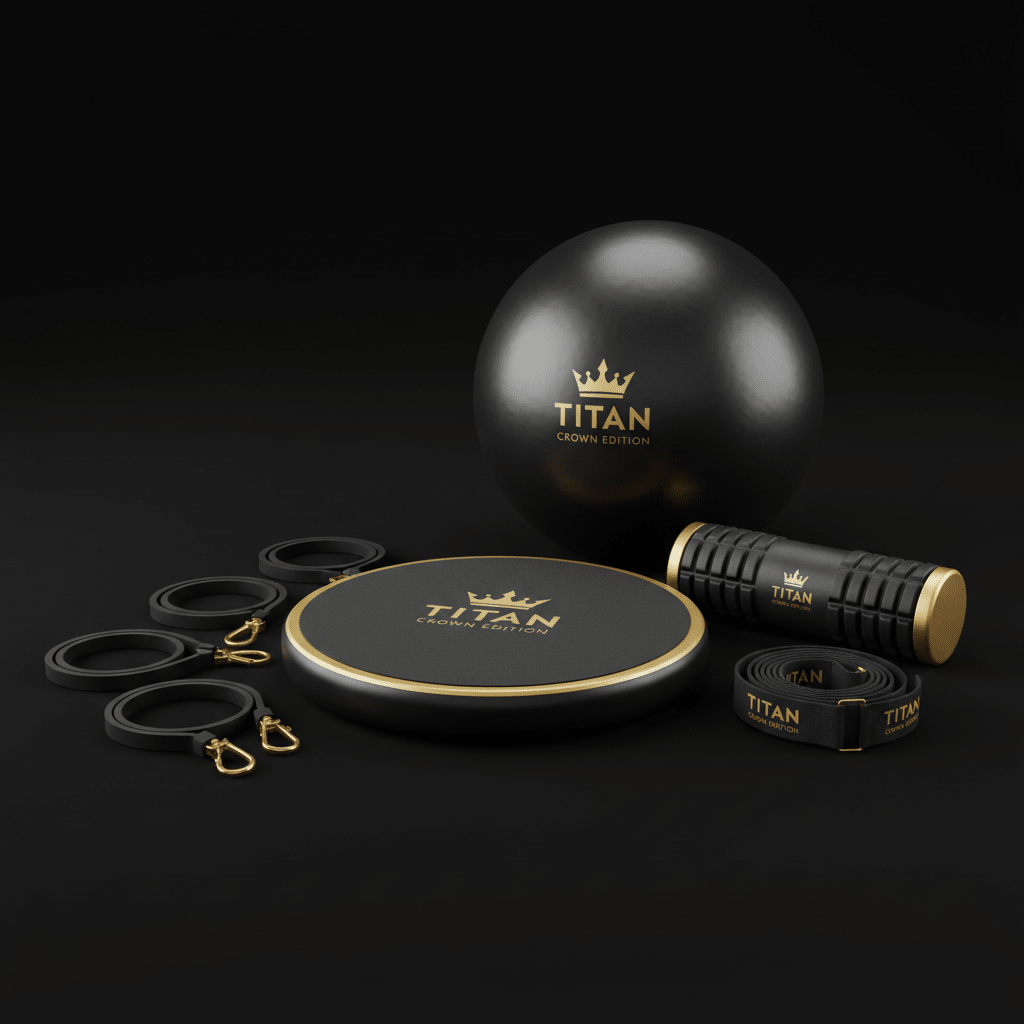 TITAN All-In-One Paddle Boarder's Core & Balance Home Gym Kit — Crown Edition