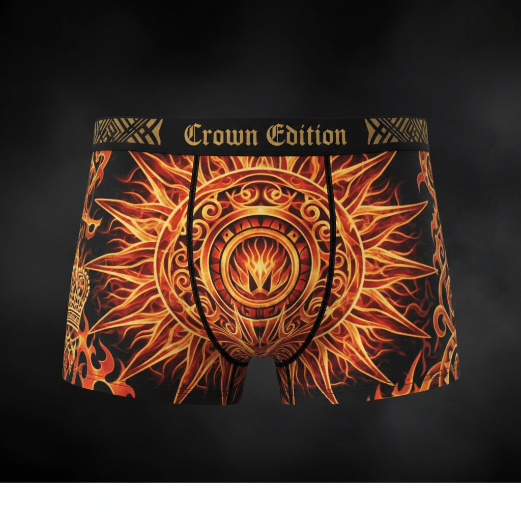 TITAN Men's Boxer Briefs Solar Warrior Crown Edition