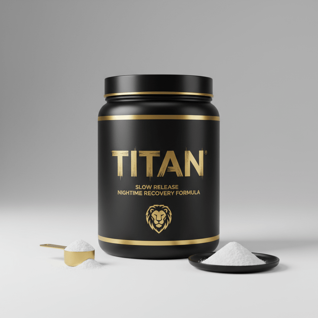 TITAN Organic Casein Protein - Slow Release Nighttime Recovery