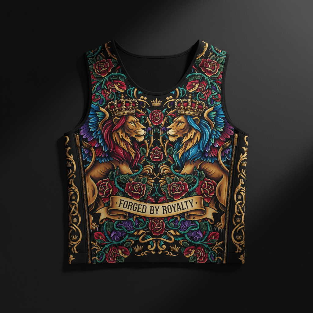 TITAN Crown Edition Tattoo Art Compression Chest Support Vest
