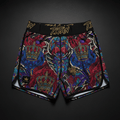 TITAN All-Over Print Performance Shorts - Black & Gold Crown Edition