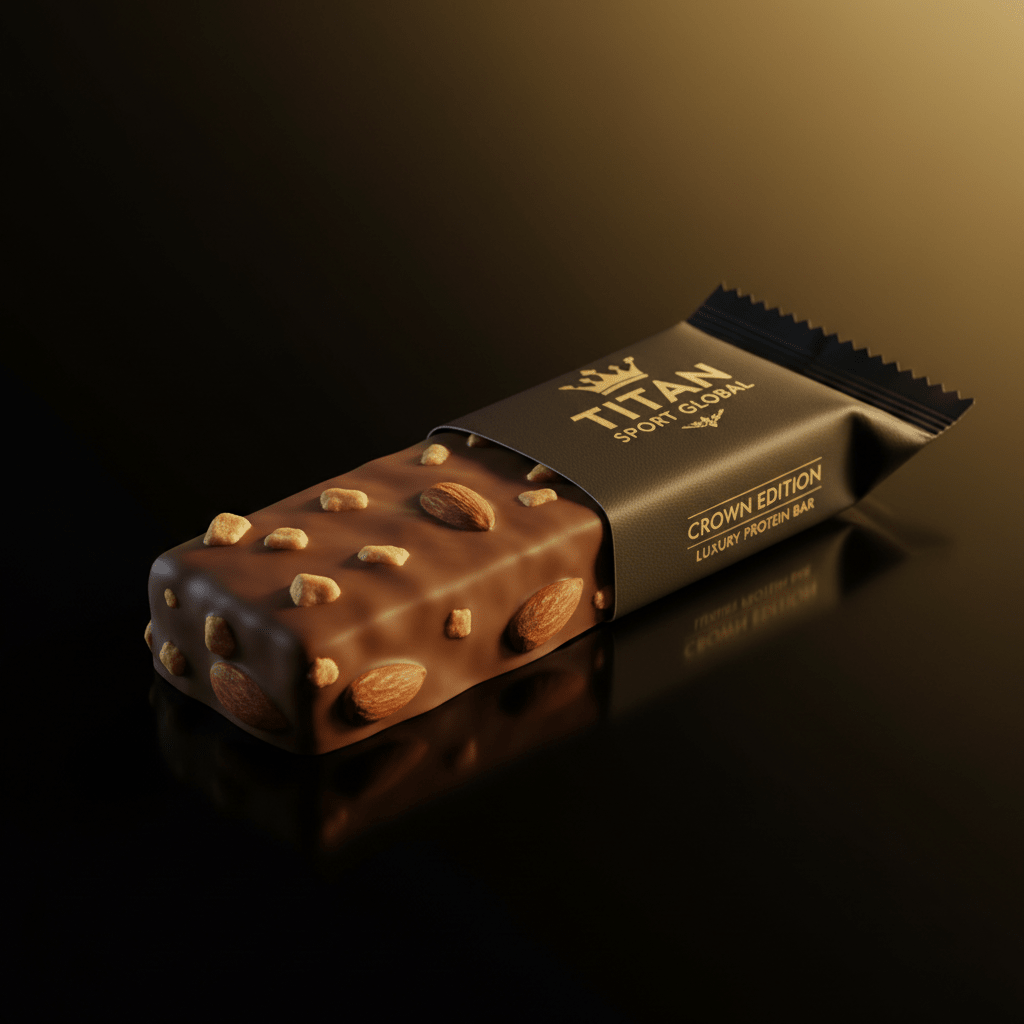 TITAN Crown Milk Chocolate Toffee Almond Protein Bar - Crown Edition