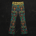 TITAN Crown Edition Tattoo Art Aztec Warrior Woman Flare Leggings Women's Athletic Bottoms