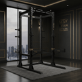 TITAN Crown Edition Power Rack Squat Cage matte black gold