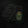 TITAN Men's Crown Edition Lounge Shorts Hunter Green Gold