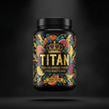 TITAN Vegan Pre-Workout Powder — Citrus Burst, Crown Edition tattoo-style artwork