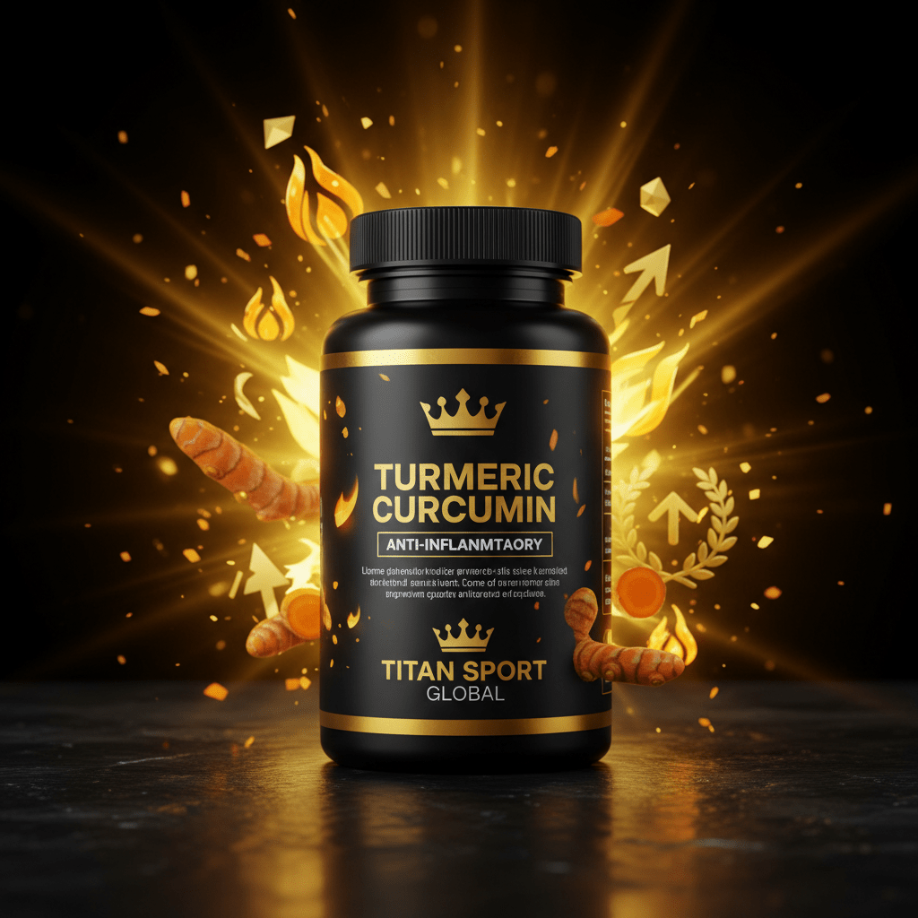 TITAN SPORT GLOBAL turmeric curcumin supplement bottle