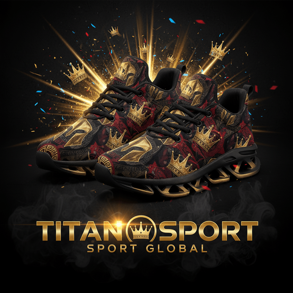 TITAN SPORT GLOBAL men's training shoes with Spartan crown pattern