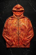 TITAN Women's Phoenix Crown Windbreaker Jacket flat lay Fire SWAG Edition