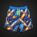 TITAN Youth Performance Shorts — Rocket Ship Space Adventure Design