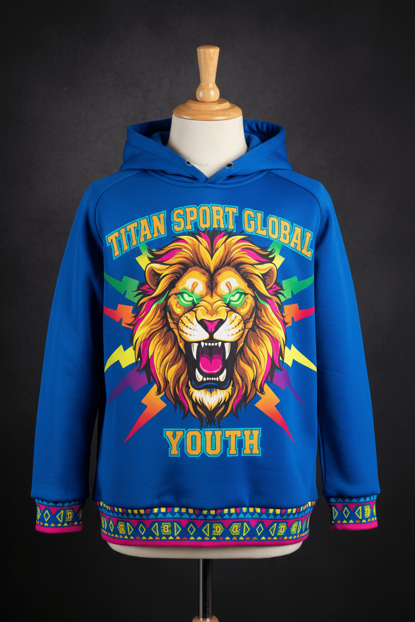 TITAN Kids Colorful Lion Hoodie