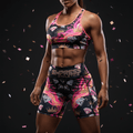 TITAN Women's Training Shorts — Rose Gold Diamond Crown