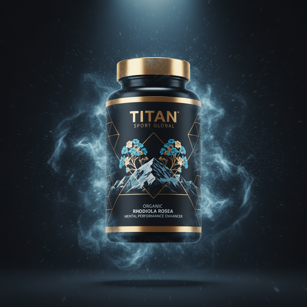 TITAN Organic Rhodiola Rosea - Mental Performance Enhancer supplement bottle