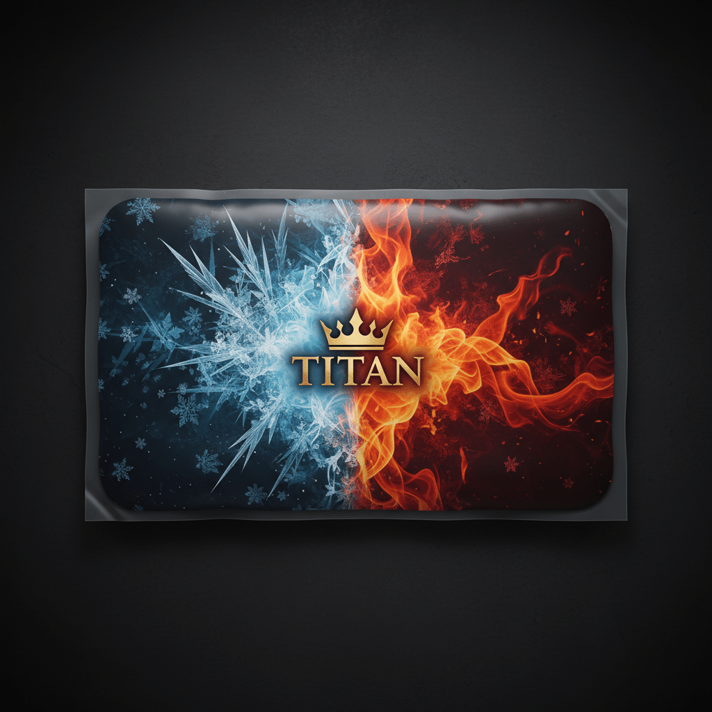 TITAN Hot & Cold Therapy Pack - Large Reusable Gel Ice Pack 11x14