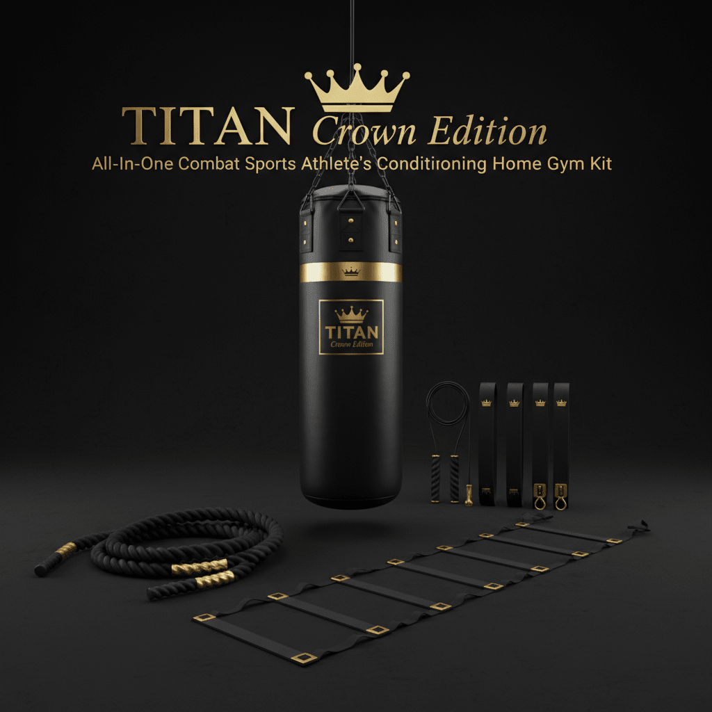 TITAN All-In-One Combat Sports Athlete's Conditioning Home Gym Kit — Crown Edition