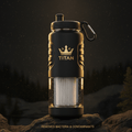 TITAN Survival Water Filter Bottle 32oz Black & Gold