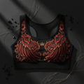 TITAN Crown Edition Women's Sports Bra — Crimson Phoenix