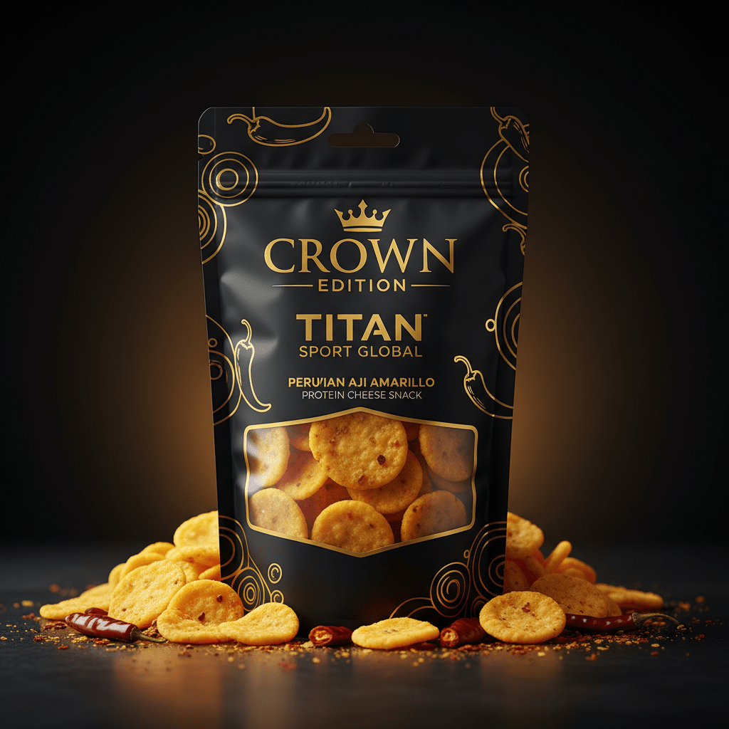 Crown High-Protein Peruvian Aji Amarillo Cheese Crisps