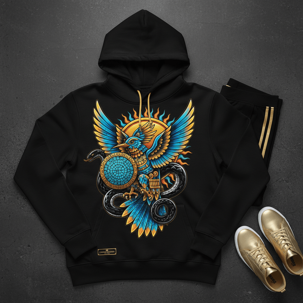 TITAN Women's Huitzilopochtli Hummingbird Hoodie — Mexica Edition
