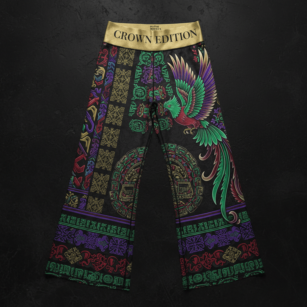 TITAN Crown Edition Tattoo Art Quetzal Wide-Leg Pants Women's Athletic Bottoms