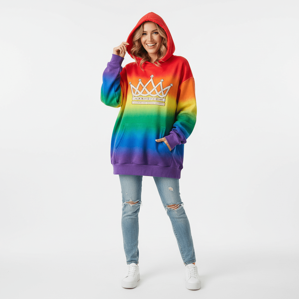 TITAN Rainbow Crown Women’s Hoodie — Crown SWAG Edition