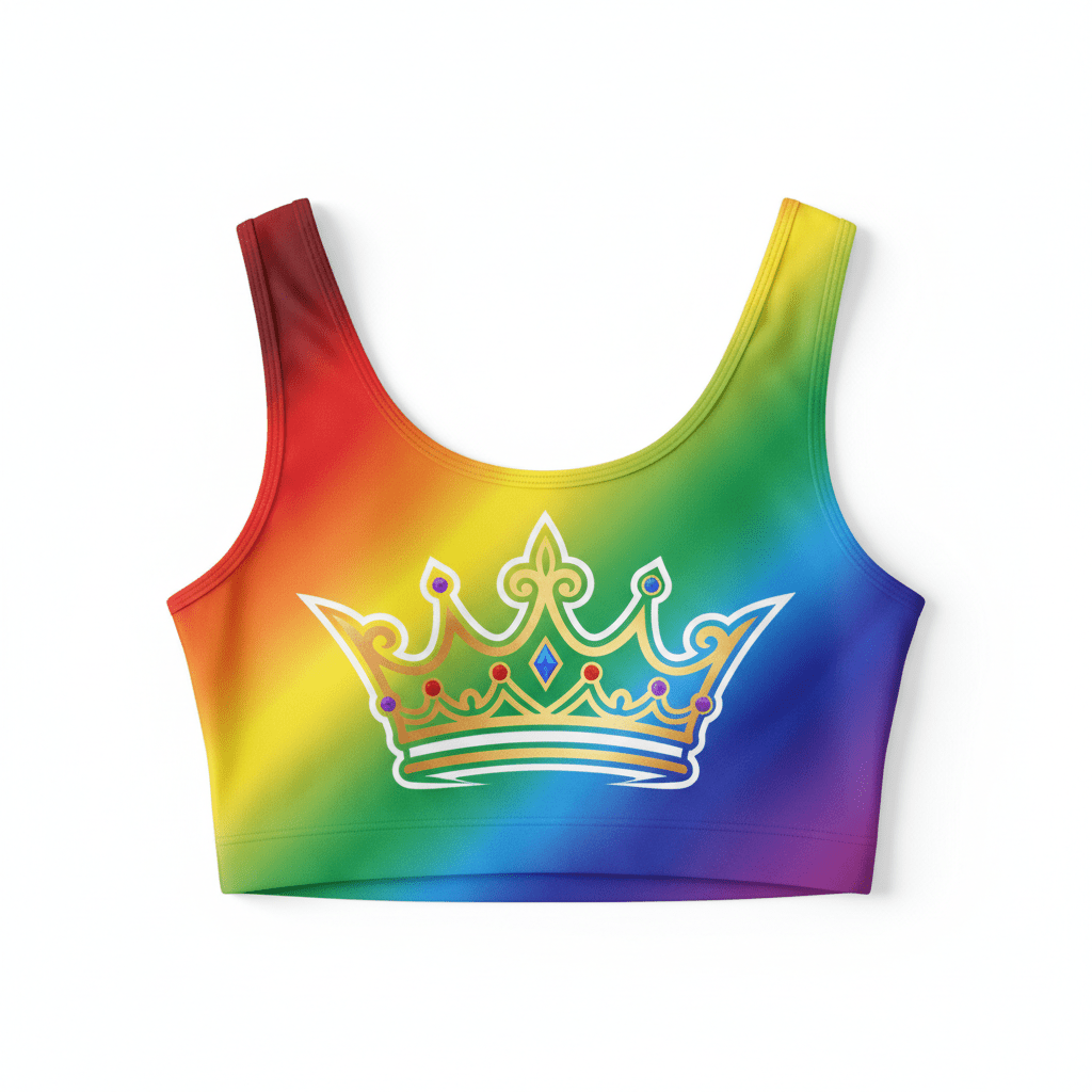 TITAN Rainbow Crown Women’s Crop Top — Crown SWAG Edition