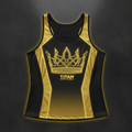TITAN Women's Cyber Gold Crown Tank Top flat lay