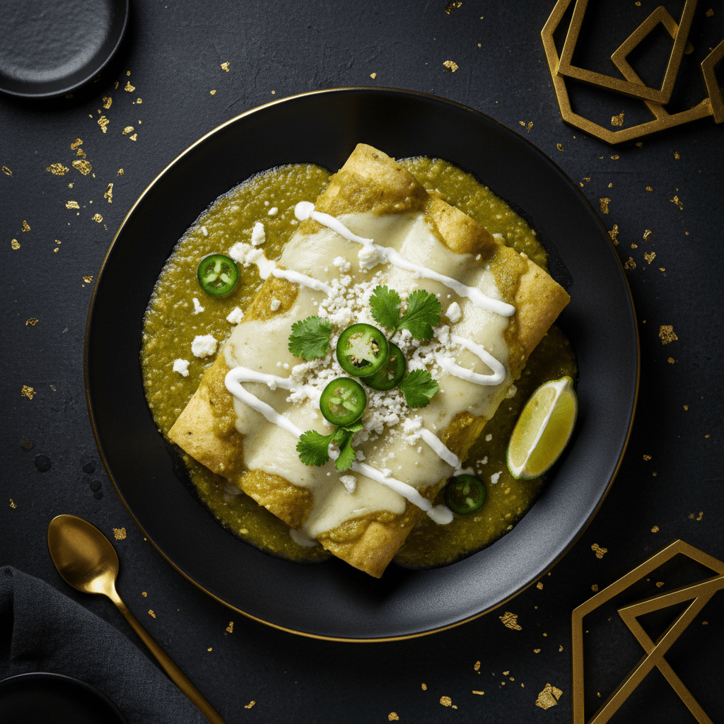 TITAN Mexican Vegetarian Enchiladas Verdes Lunch Plate