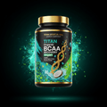TITAN Organic BCAA Recovery Vegan Branched-Chain Amino Acids supplement bottle