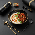 TITAN Angolan Vegan Funge Cassava Porridge & Bean Sauce Breakfast