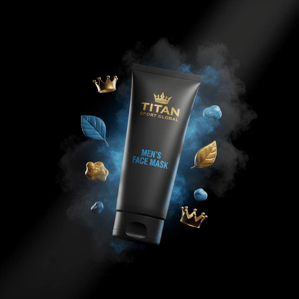 TITAN SPORT GLOBAL men's detox clay face mask tube