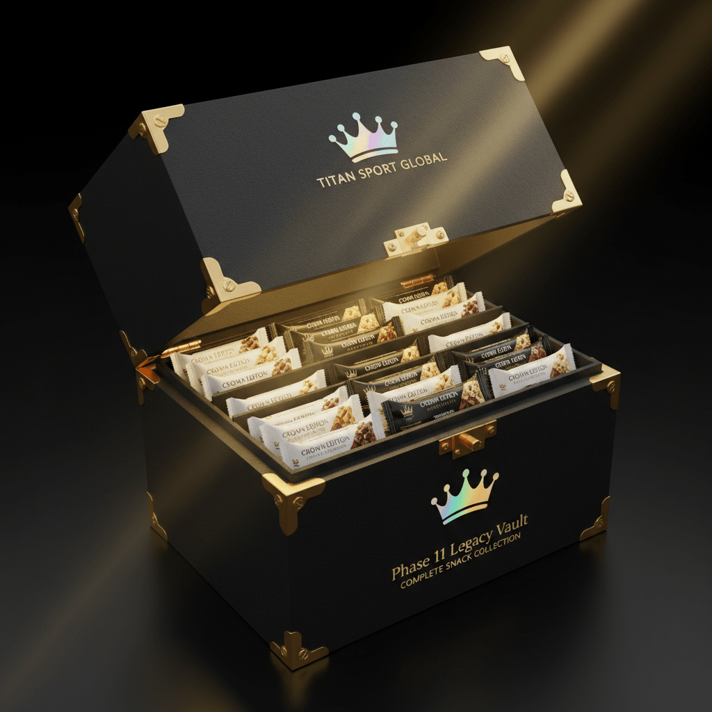 Crown Edition Phase 11 Legacy Vault — Complete Snack Collection — matte black vault box