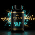 TITAN SPORT GLOBAL alpha GPC nootropic supplement bottle