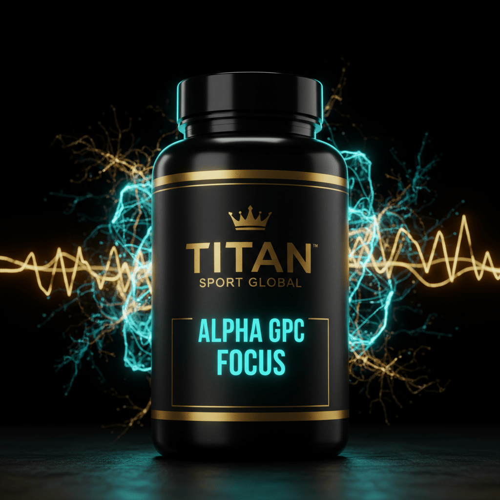 TITAN SPORT GLOBAL alpha GPC nootropic supplement bottle