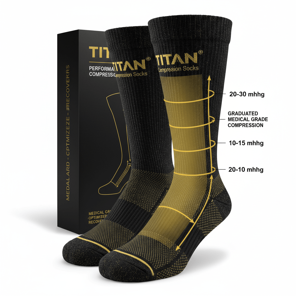 TITAN Compression Socks - Graduated Medical Grade